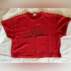 Red Los Angeles Graphic T-Shirt
